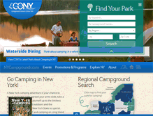 Tablet Screenshot of nycampgrounds.com